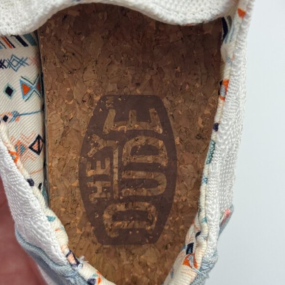 Hey Dude Loafers Women 8 White Crochet Wendy Boho Pristine - Picture 13 of 14